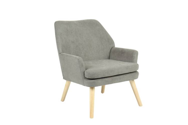 Кресло Stool Group Харви QH-8312K-WL 263-25 grey серый, деревянные ножки