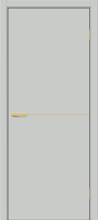 Межкомнатная дверь глухая Bravo Браво-0.21.П Полотоно Grey Silk 2000х900