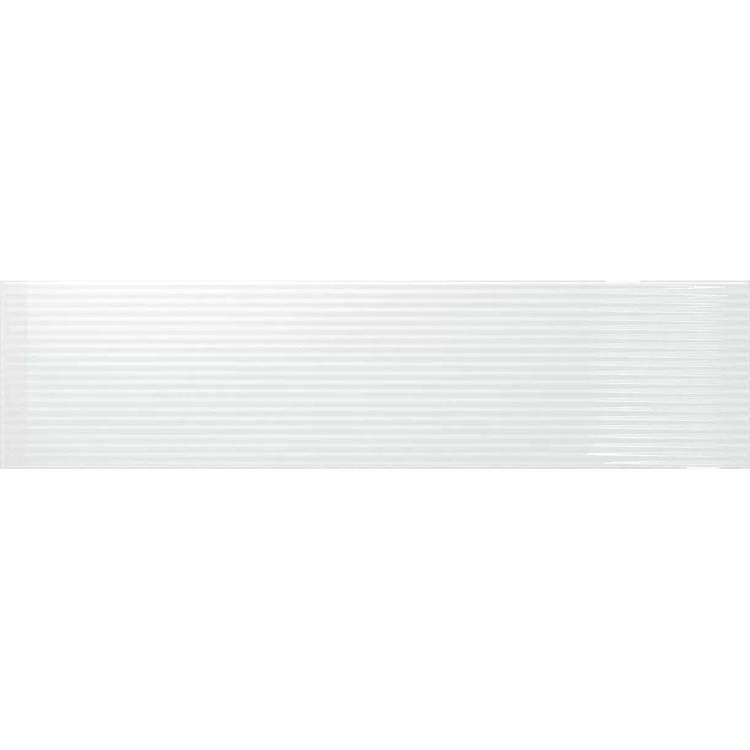 Керамическая плитка Amadis Stripes 8436552229514 Capital White Gloss 6.5x26.1
