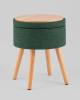 Пуф Stool Group Store Woody HS-WL14 V75 темно-зеленая, рогожка, с ящиком фото 4