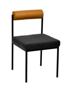 Стул Stool Group Балла FDC7287 sDC6095-10+b270-28 темно-серый, коричневая экокожа