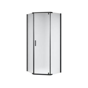 Душевой уголок Royal Bath RB90TR-C-BL профиль черный, стекло матовое, 90x90x200
