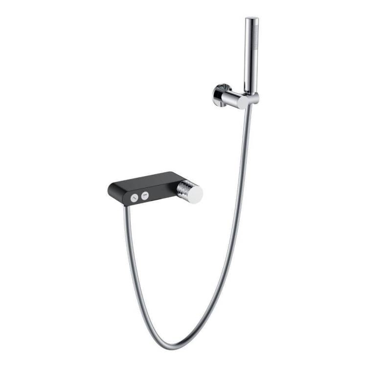 Смеситель для ванны Boheme Stick 123-BCR Black Diamond Chrome