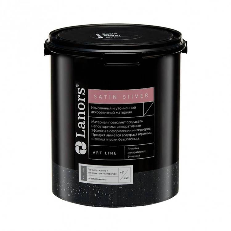 Интерьерная декоративная краска Lanors Satin Silver 3 кг