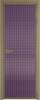 Межкомнатная дверь Profil Doors 5 AX цвет профиля Шампань, стекло безопасное 6 мм мору фиолетовое 600x2000
