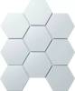 Мозаика StarMosaic Hex+Octagon+Triangolo SBH1005 Hexagon big White Matt 25.6х29.5