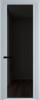 Межкомнатная дверь Profil Doors 2 AGP цвет профиля Серебро, стекло безопасное 6 мм черное тонированное 800x2000