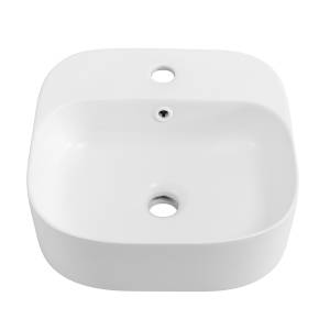 Раковина Cezares CZR-6615-BO белая матовая, 39.5x39