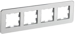 Рамка 4-постовая IEK Brite BR-M42-M-01-K47 алюминий