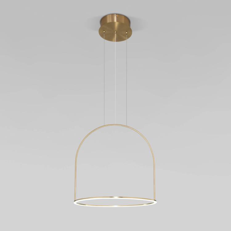 Подвесной светодиодный светильник Eurosvet Over 90322/1 латунь