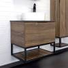Мебель для ванной Comforty Порто-60 дуб темно-коричневый фото 2