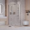 Душевой уголок Niagara Nova NG-66-8A-A100-34 профиль хром, стекло прозрачное, 80x100x195 фото 2