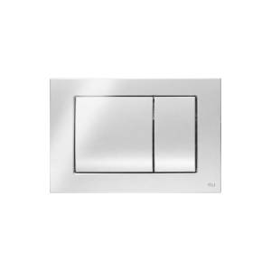 Кнопка смыва OLI Metal dual 656004 хром глянцевый, антивандальная