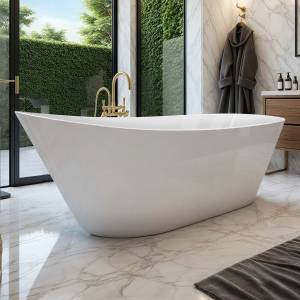 Акриловая ванна Cerutti Spa Viva CT10864 белая, 170x75