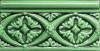 Бордюр Adex Modernista ADMO4006 RELIEVE BIZANTINO C/C VERDE OSCURO 7.5x15