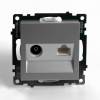 Розетка TV + компьютерная RJ-45 Stekker GLS00-7106-03 49183