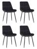 Набор из 4 стульев Stool Group Флекс AV 405-N28-08(P) X4 черный