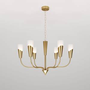 Подвесной светильник Eurosvet Rhyton 60167/6 латунь Smart