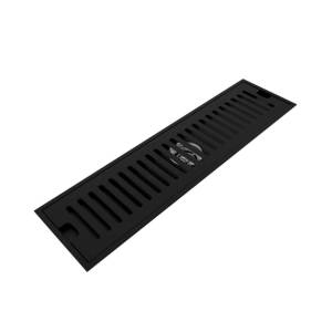 Душевой трап Teymi Helmi T90328 решетка черная, 10x40 см