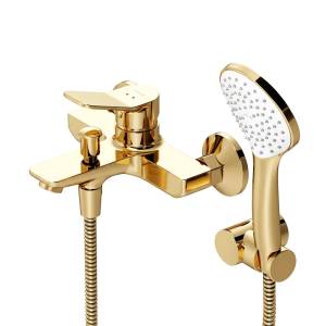 Смеситель для ванны с душем Am.Pm X-Joy F85A15099 золото