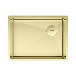 Мойка кухонная Paulmark Next-Skew 58 Uni PM885844-LG Светлое Золото, 58x44