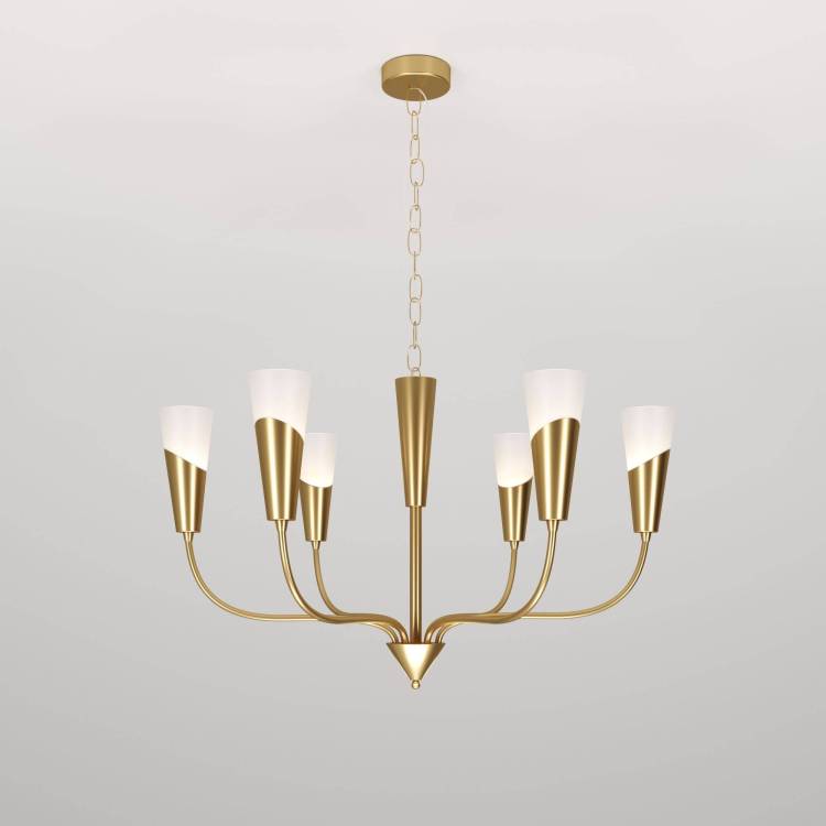 Подвесной светильник Eurosvet Rhyton 60167/6 латунь Smart