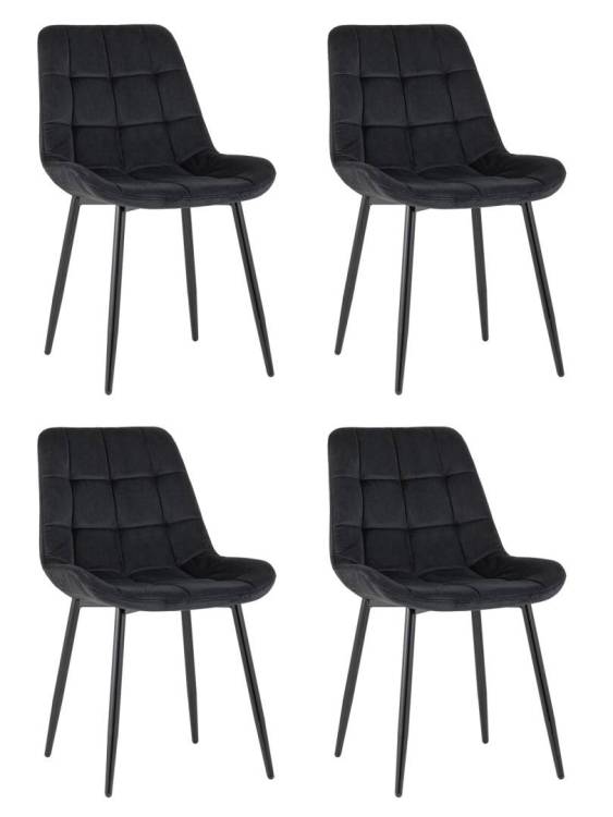 Набор из 4 стульев Stool Group Флекс AV 405-N28-08(P) X4 черный
