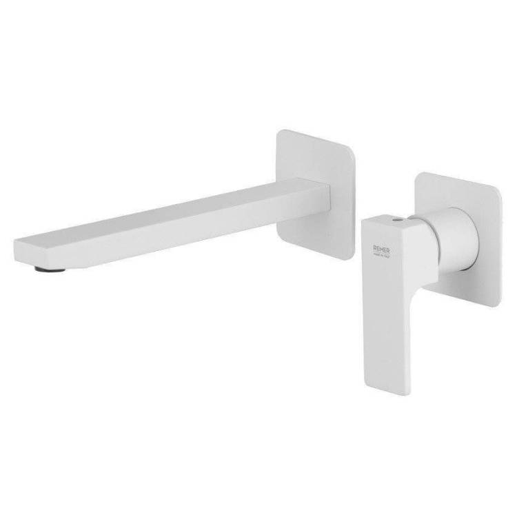 Смеситель для раковины Remer Absolute AU15PLBO белый матовый