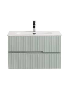 Тумба с раковиной Cezares Duet-N 80 зеленый жемчужный, раковина CZR-8095-80