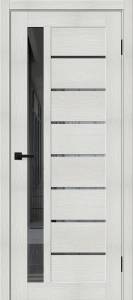 Межкомнатная дверь Остекленная Mr. Wood Браво-27 153-7564 Полотоно Bianco Melinga, Стекло Mirox Grey 2000х800
