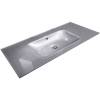 Раковина Armadi Art NeoArt 852-110-SL моноблок, 110 см, серебро
