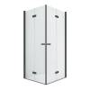 Душевое ограждение NEW TRENDY NEW SOLEO BLACK складные 2D 80x70x195 D-0234A/D-0237A (черный)