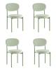 Набор из 4 стульев Stool Group Бриф SN AV 477-C70-6011-K оливковый