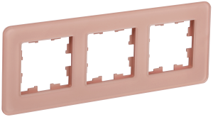 Рамка 3-постовая IEK Brite BR-M32-G-41-K97 розовый