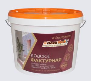 Краска DecoTech Фактурная 18 кг