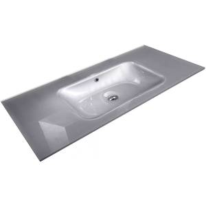 Раковина Armadi Art NeoArt 852-110-SL моноблок, 110 см, серебро