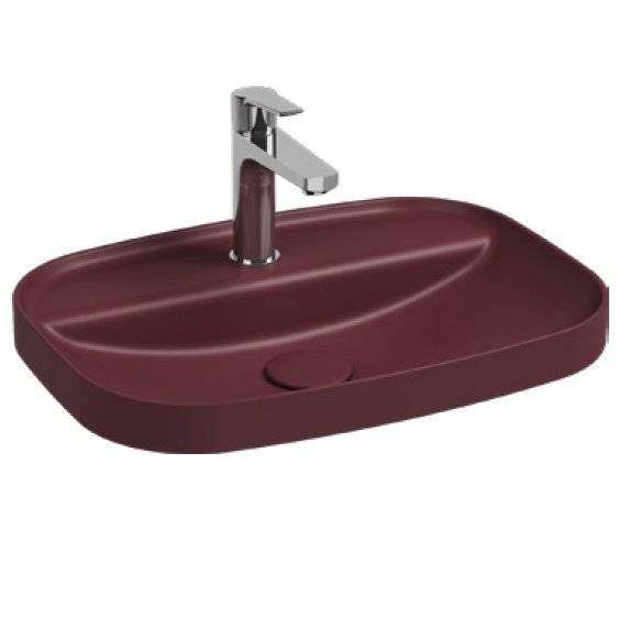 Раковина Isvea Infinity 10NF50055SV-2R 55 см, бордовая матовая