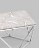 Стол журнальный Stool Group Авалон ECT-0551RTC сталь серебро 122x66 фото 4