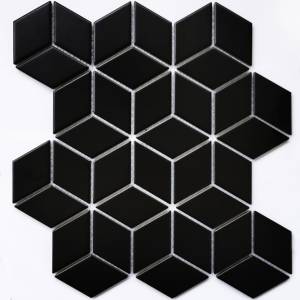 Мозаика Bonaparte Landa Black matt (4.8x4.8) 26.7x30.9
