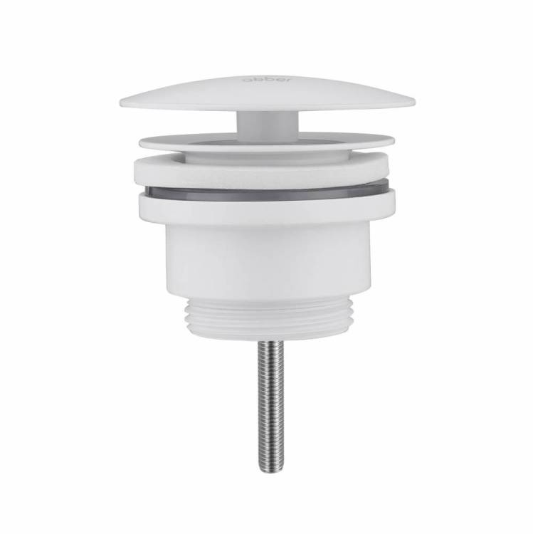 Донный клапан Abber AF0012W без перелива, белый