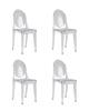 Набор из 4 стульев Stool Group Victoria Ghost New XH-8071 transp X4 прозрачный