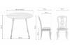 Обеденная группа Woodville Эдолина 579070 white, butter white, стулья ткань фото 2