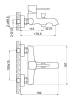 Смеситель для ванны Orange Karl M05-100CR,хром фото 6