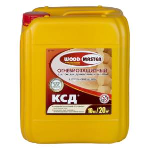 Состав огнебиозащитный II группа Woodmaster КСД бесцветный 10 кг