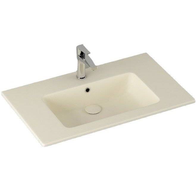 Раковина Isvea SistemaT 10SL51081SV-2K 80 см, слоновая кость матовая