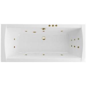 Акриловая ванна Excellent Aquaria Lux Slim 180x80 WAEX.AQU18S.SMART.BR с гидромассажем, 