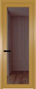 Межкомнатная дверь Profil Doors 1 AGP цвет профиля Золото, стекло безопасное 6 мм золотистая бронза 800x2000