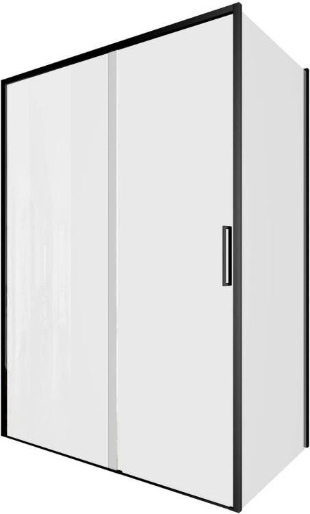 Душевой уголок Aquanet Pleasure Evo AE65-140x80-BT профиль черный, прозрачное стекло