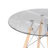Стол Woodville PT-151 15486 clear glass/wood фото 7