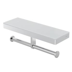 Держатель туалетной бумаги Black&White GA-9622C с полкой, хром